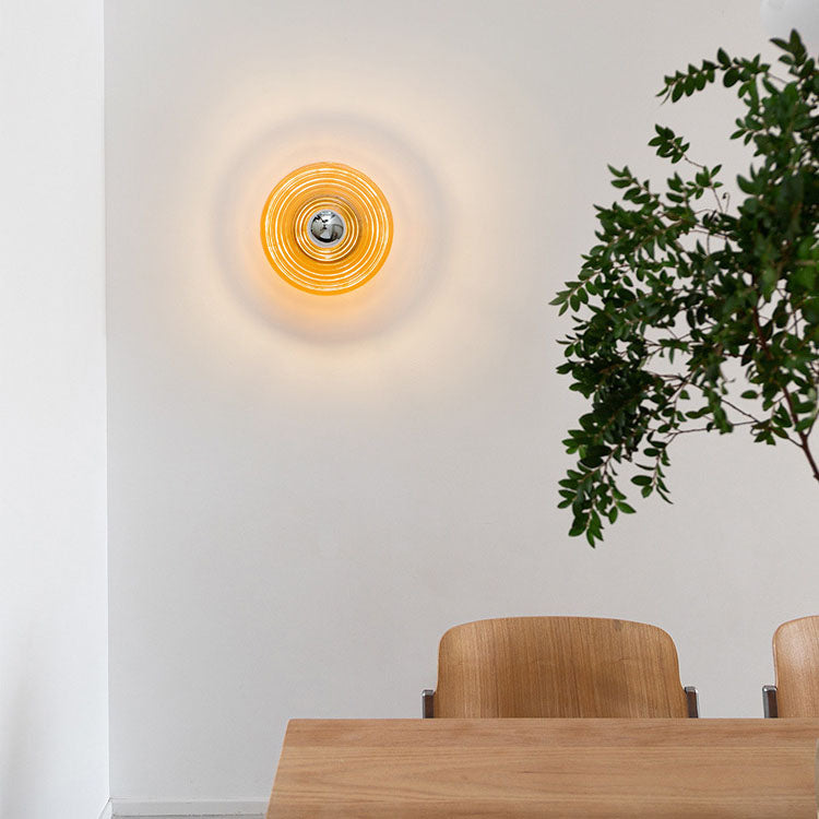 Wall Lamp with Glass Shade