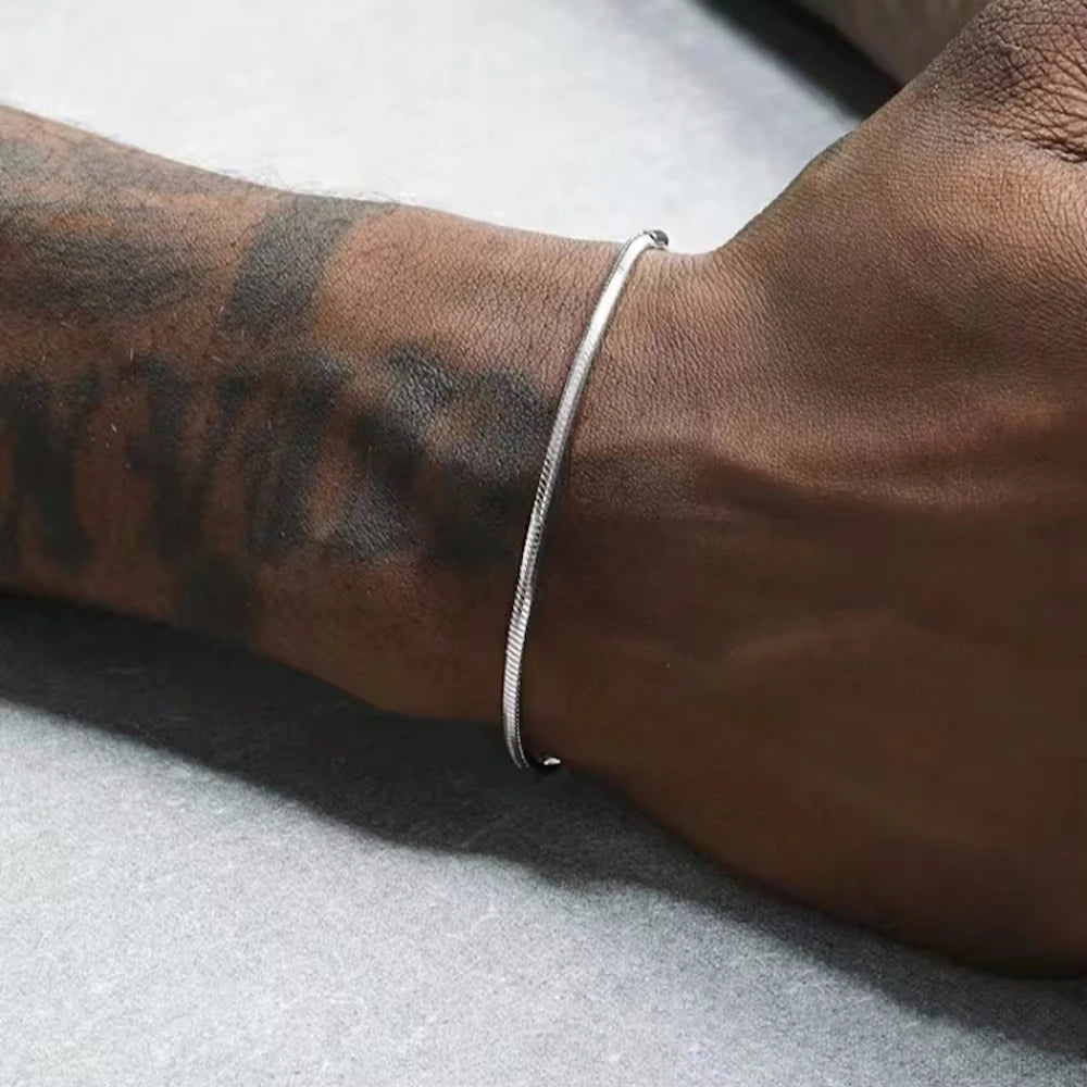 Sterling Silver Snake Chain Bracelet