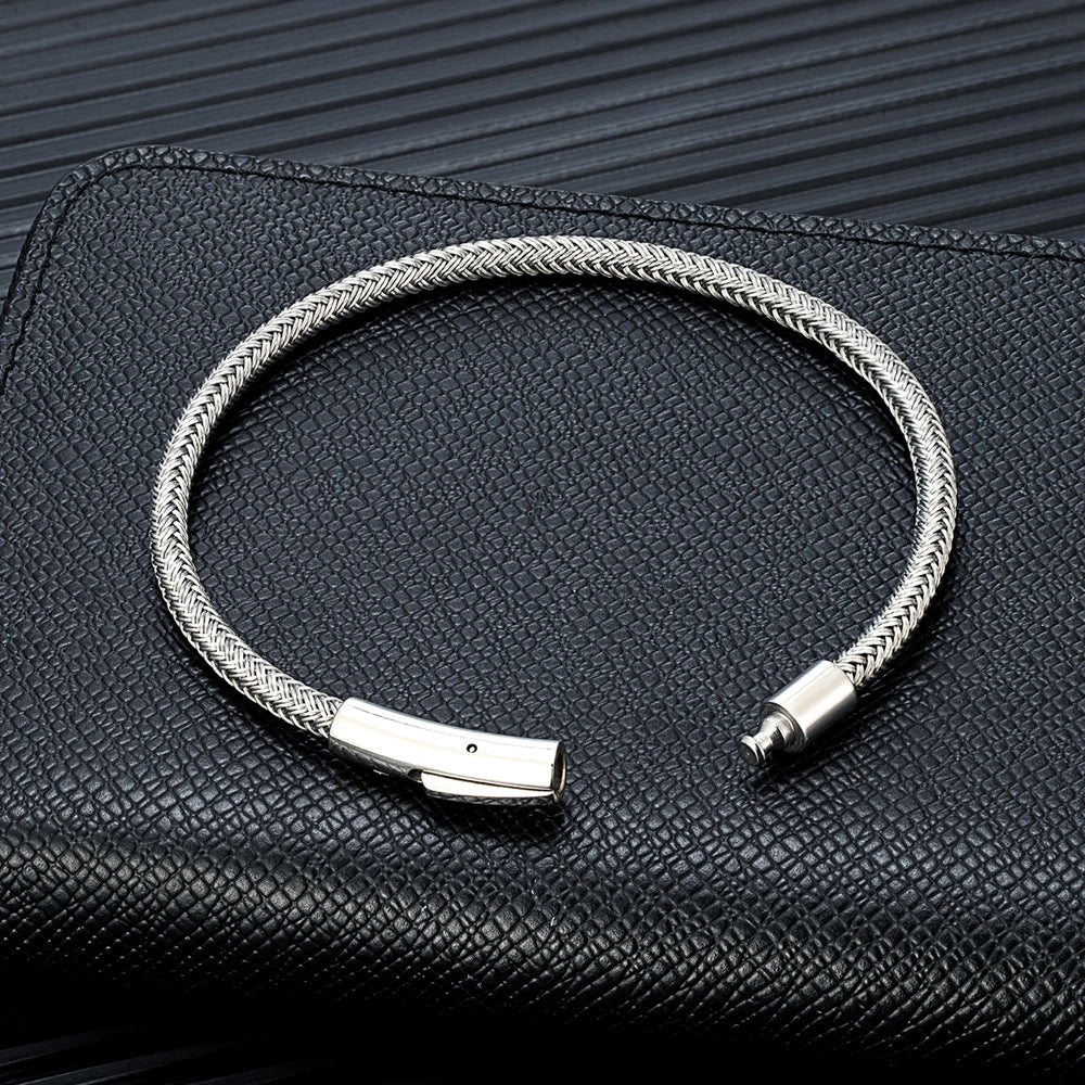 Men Steel Cuff Bracelet