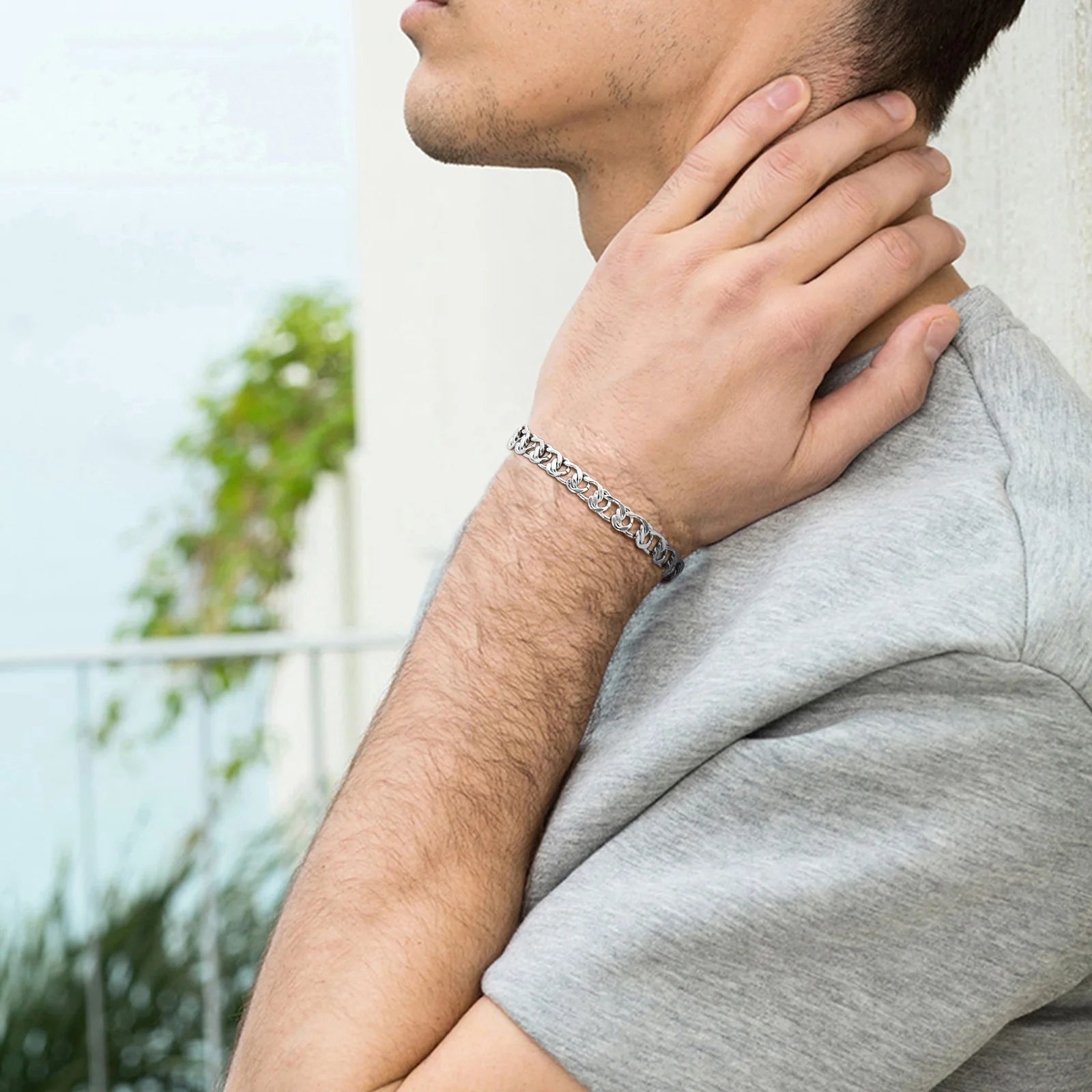 Men Adjustable Chain Bracelet